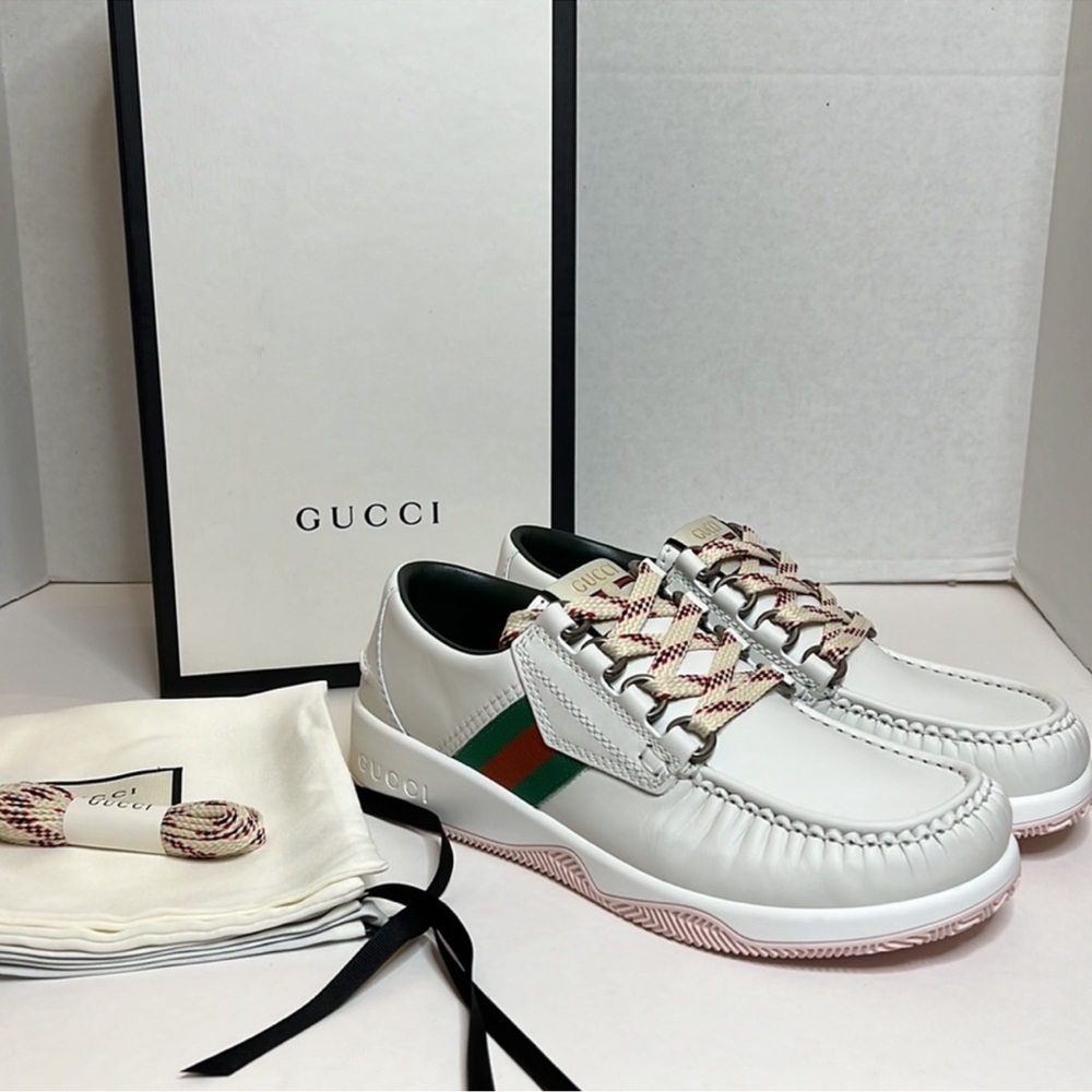 Authentic Gucci White Shoes